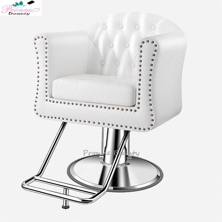 Wholesale luxury metal aluminum base styling barber chair vintage reclining hair cutting chairs price