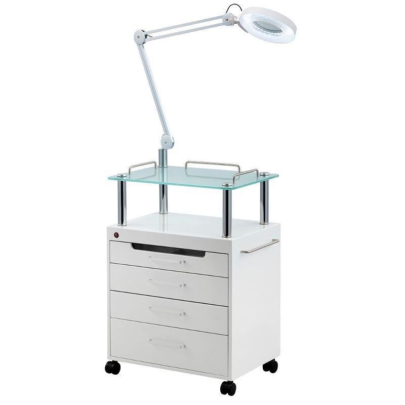 HICOMED Tool Cart Beauty Salon Furniture Trolley LED Ultraviolent Beauty Trolley Multi Functional Medical Cart