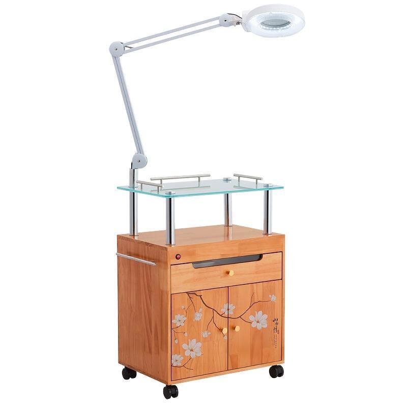 HICOMED Tool Cart Beauty Salon Furniture Trolley LED Ultraviolent Beauty Trolley Multi Functional Medical Cart
