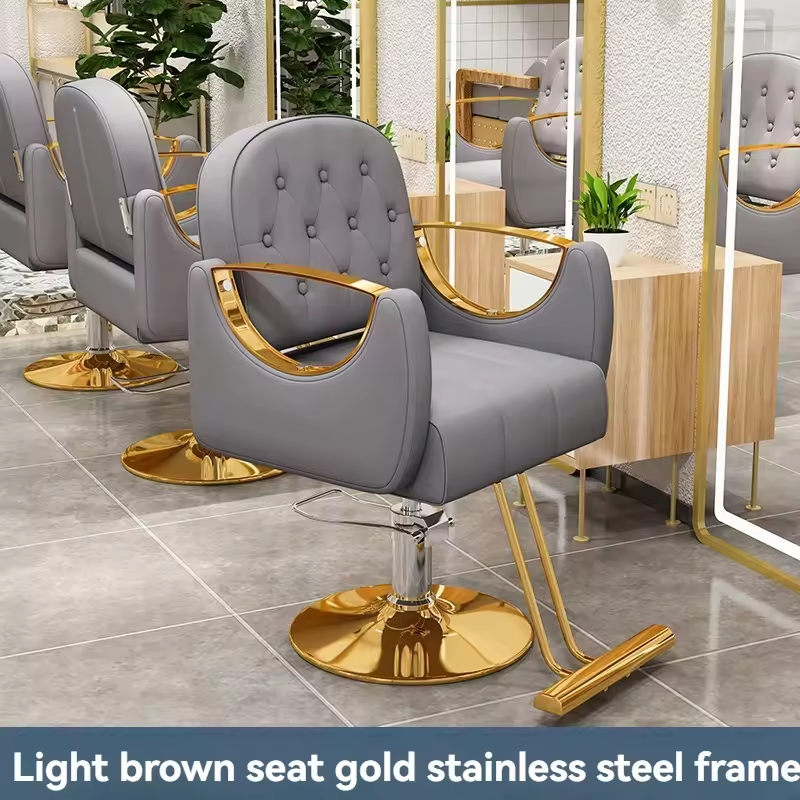 Chinese made of leather, height adjustable, various colors customizable barber chair for salons bedroom