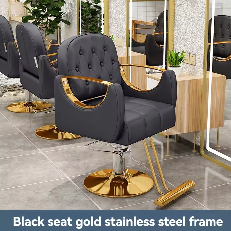 Chinese made of leather, height adjustable, various colors customizable barber chair for salons bedroom