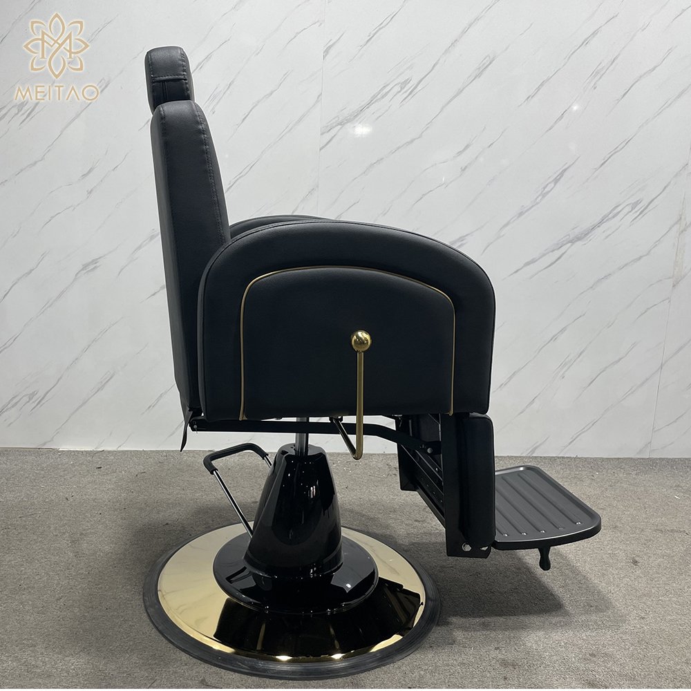 Modern luxury factory manufacture hair salon furniture silla de barberia profesional men women leather recliner barber chairs