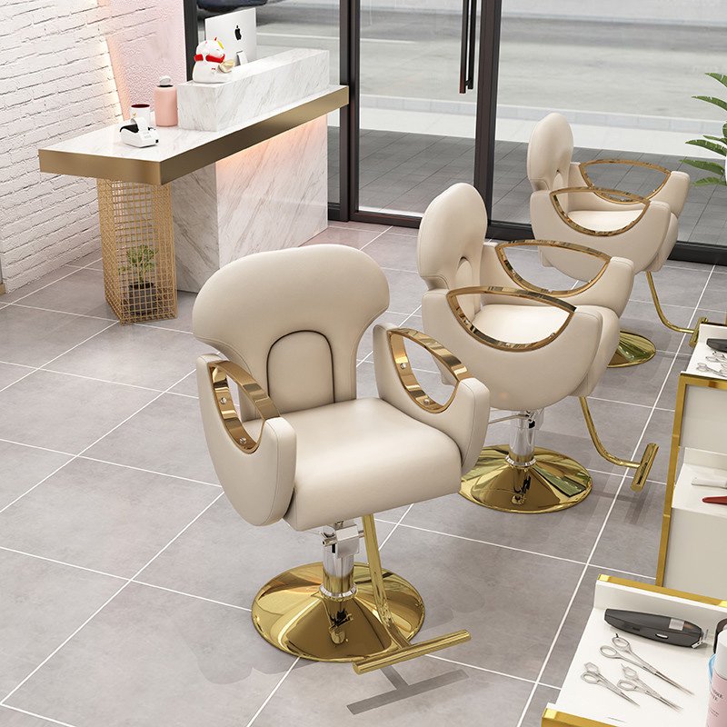 Salon equipment white barber chair hair cutting chairs styling chair salon for salon