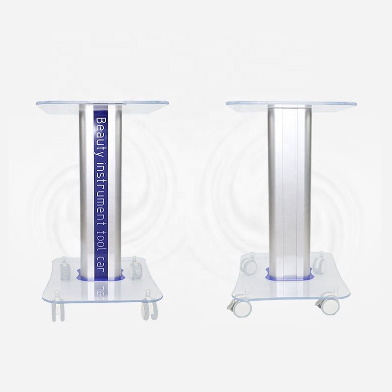 Beauty Hair Instrument Tray Cart Aluminum SPA Rolling Salon Trolley Rolling Movable Cart for Salon Machine