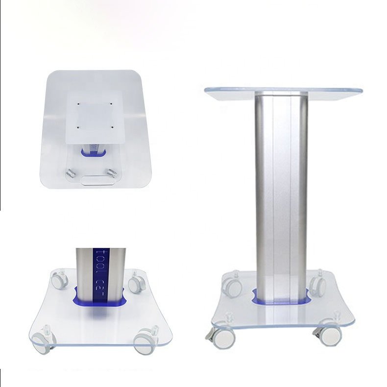 Beauty Hair Instrument Tray Cart Aluminum SPA Rolling Salon Trolley Rolling Movable Cart for Salon Machine