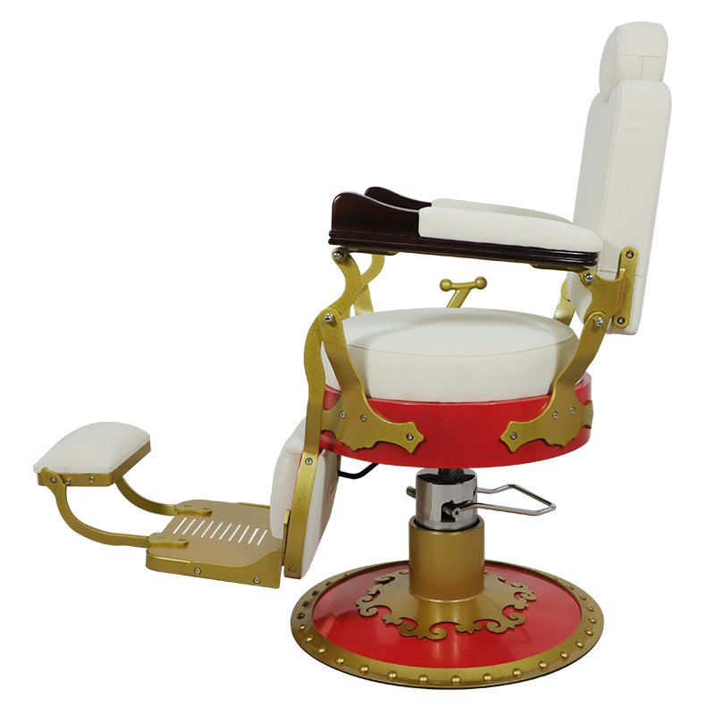 High Quality Round Base Solid Wood Hand Rest Removable Head Rest 360 Degree Rotated Classic Style Barber Chair With Good Price