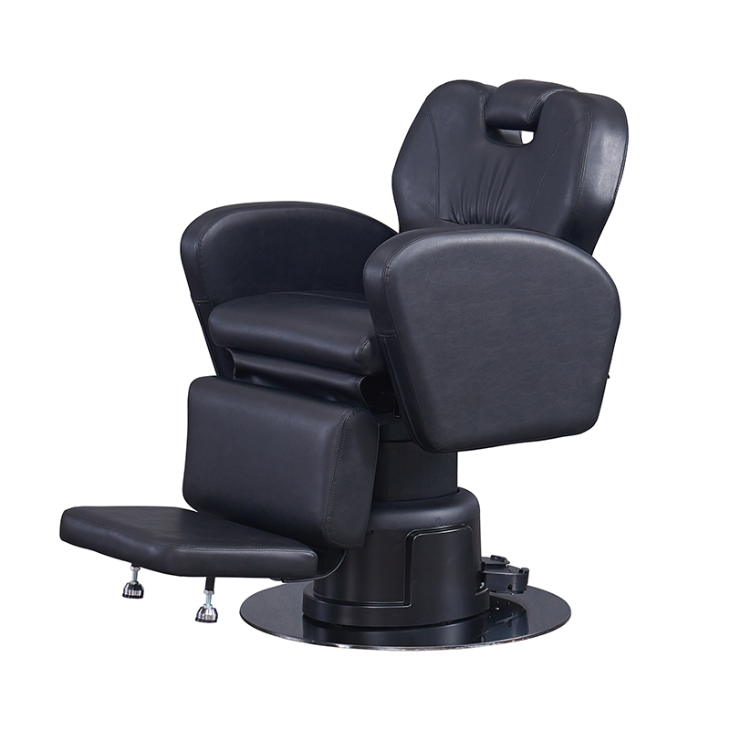 Heavy Duty Barber Station Chair for Men Hair Stylist Salon Beauty Hairdressing Equipment Chair with Metal Base