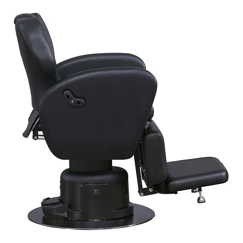 Heavy Duty Barber Station Chair for Men Hair Stylist Salon Beauty Hairdressing Equipment Chair with Metal Base