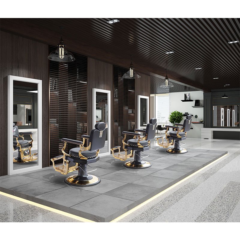 Only accept Customization Customized Color Beauty Barber Shop Antique Hair Salon Barbar Chair Recliner Ergonomic