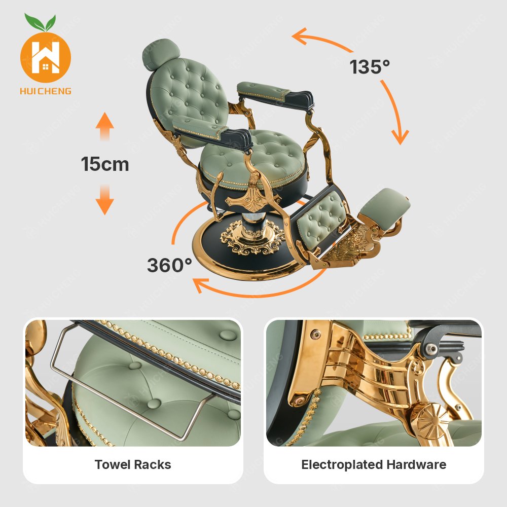 Great Foshan Antique Cheap Wholesale Vintage Styling Hydraulic Pump Hairdressing Barber Chair For Hair Salon Furniture Sale