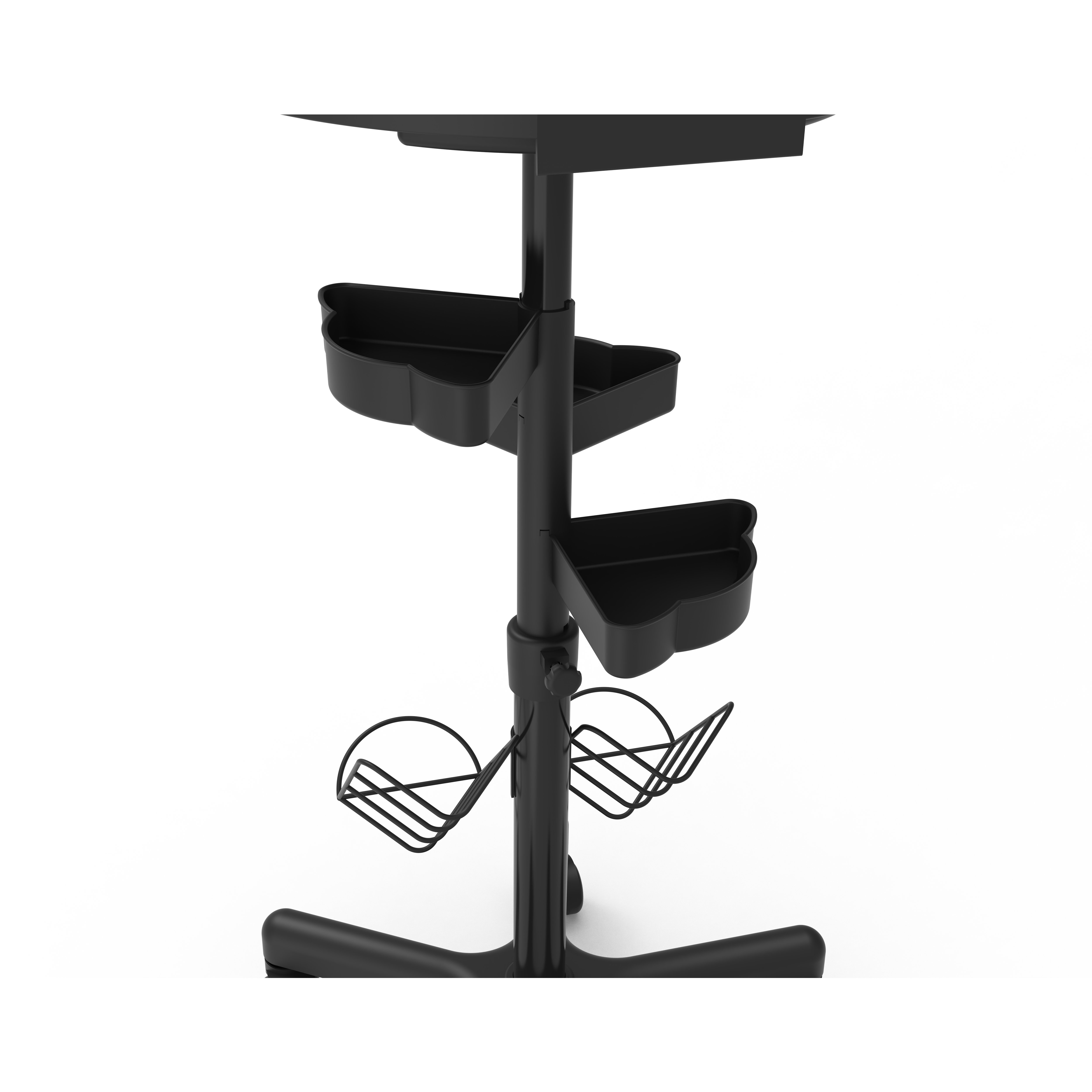 Kingwin barber shop equipment Free Sample black Professional Salon Trolley