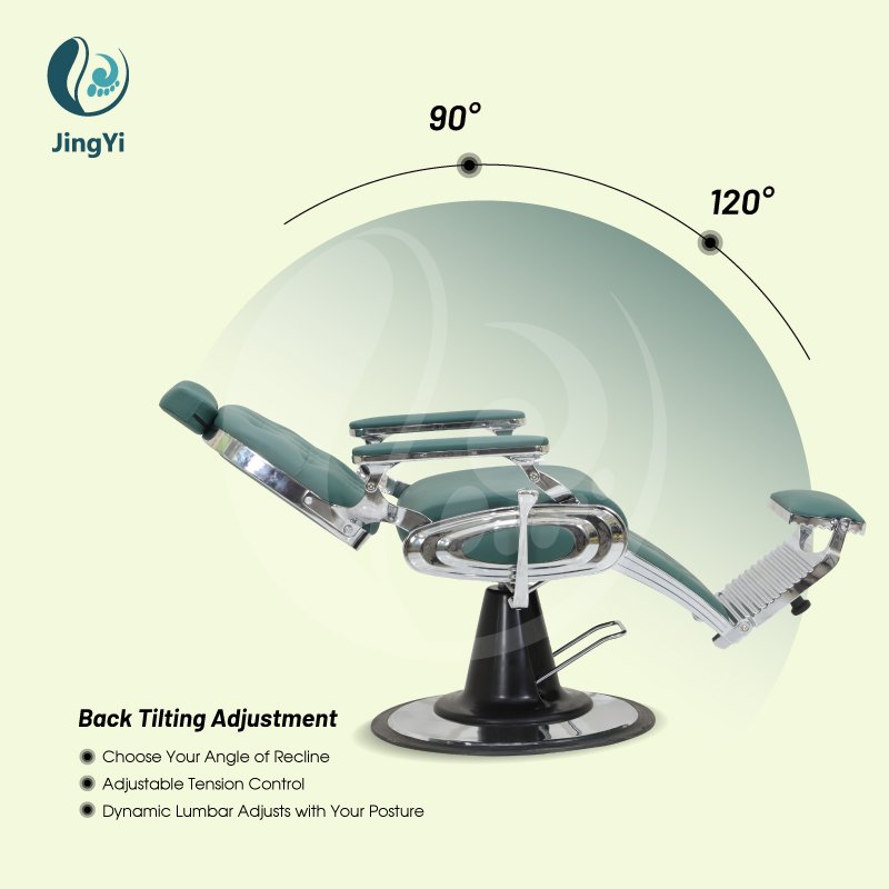 Modern luxury reclining men barber chair hydraulic beauty salon furniture supplier hairdressing shaving chair for barbershop