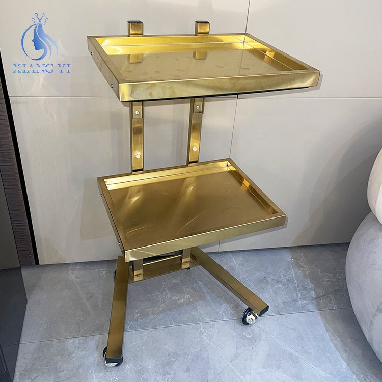 Modern Beauty Makeup Hairdressing Tool Metal Barber Salon Trolley