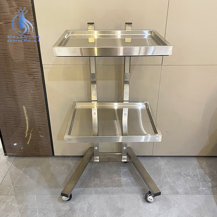 Modern Beauty Makeup Hairdressing Tool Metal Barber Salon Trolley
