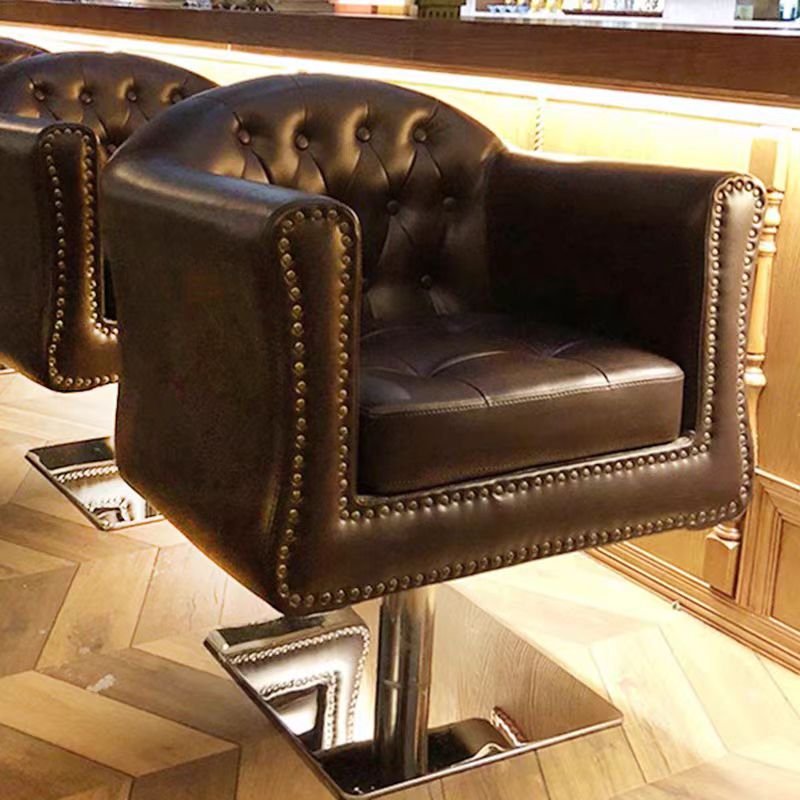 New Arrival England Style Black barber chair Beautiful Grey Modern Design For Lady Hair Cutting Styling Barber Chair