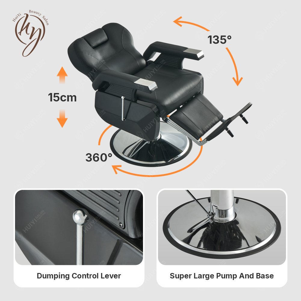 BC8773 Hot Sale Antique Durable Comfortable Reclining Hydraulic barber chair
