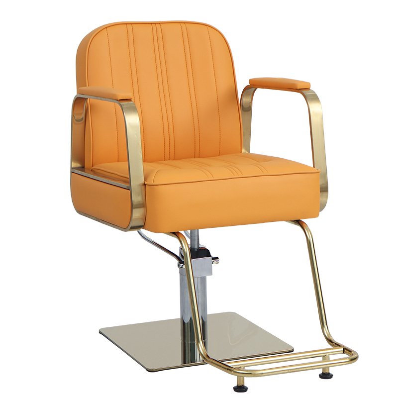 Jincheng manufacturer golden gray barber chair commercial furniture barber chair hairdressing beauty salon equipment