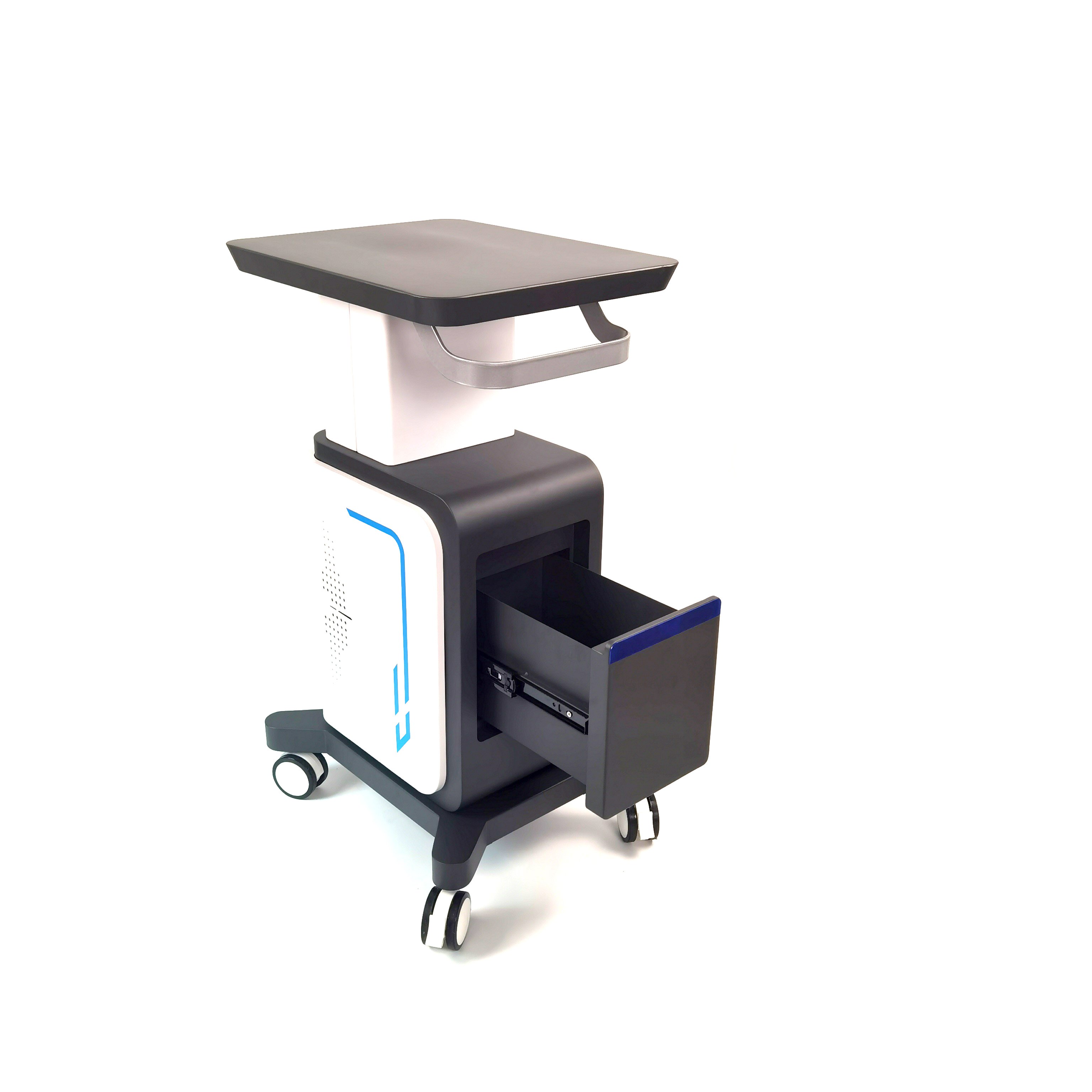 OEM aesthetic Facial Beauty Equipment with drawer outer shell hardware metal spa salon beauty trolley