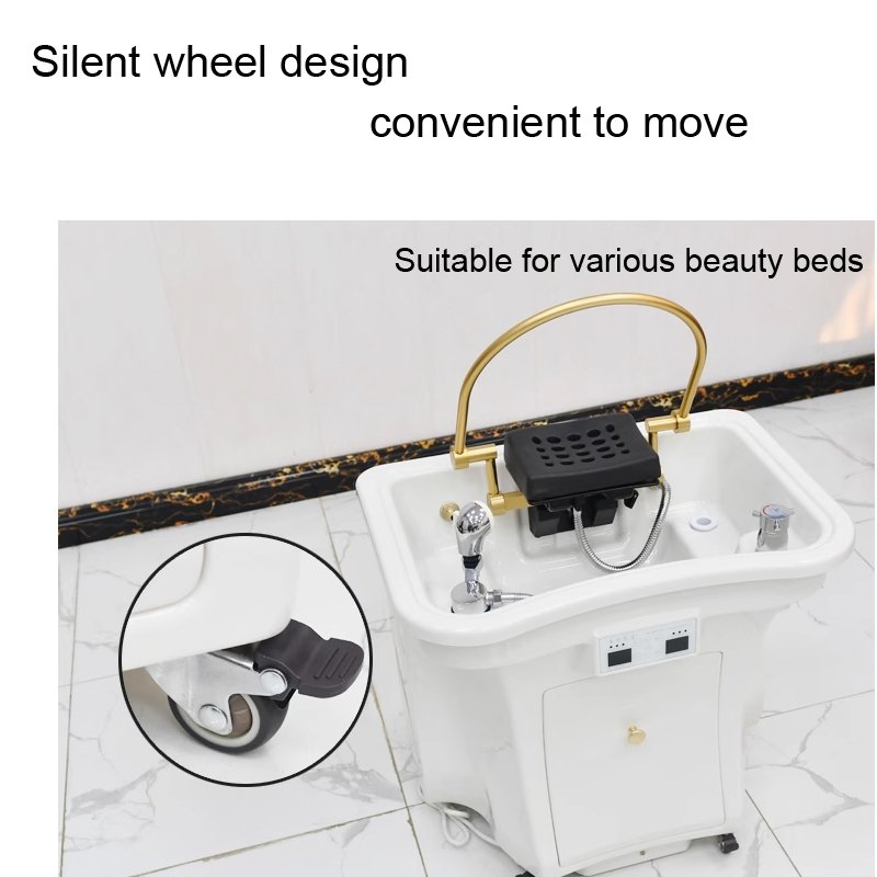Customized Stopper Marble Pedestal Sink Free Standing Wash Basin