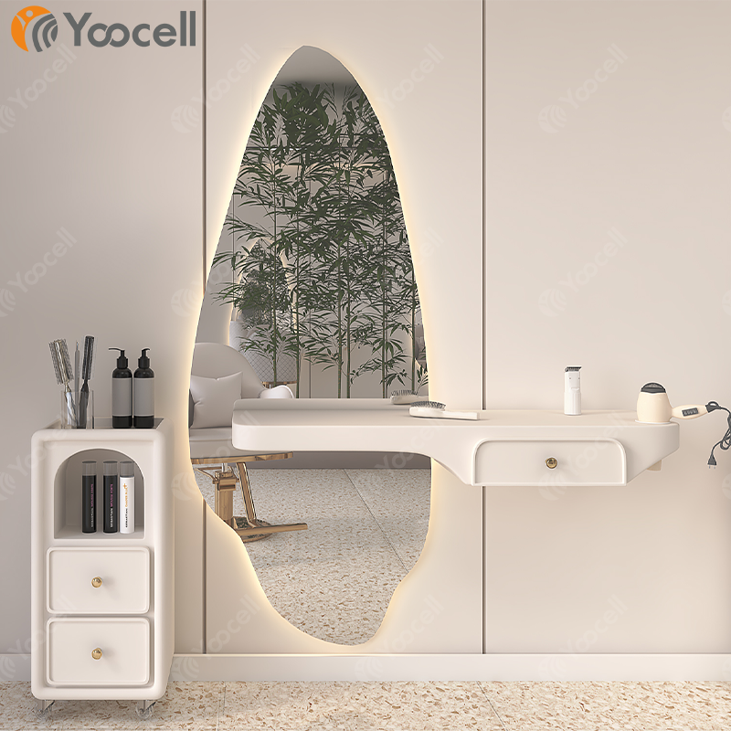Yoocell new design beauty salon furniture adjustable salon chair barber hair salon barber chair mirror station styling chair