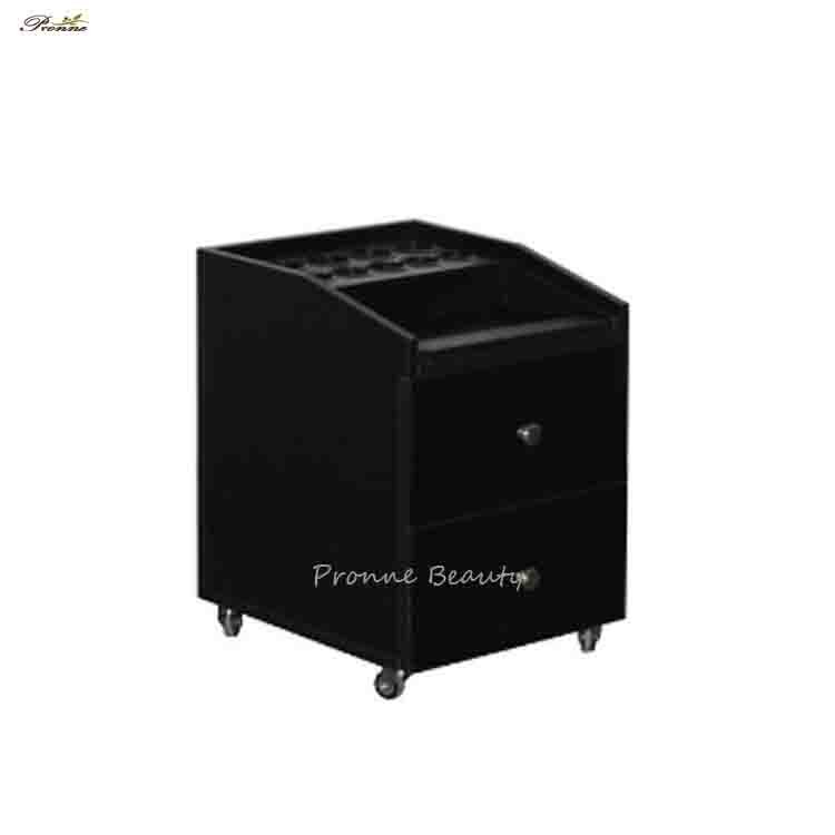 Pronne beauty salon nail shop movable spa pedicure cart/cheap salon trolley with tray