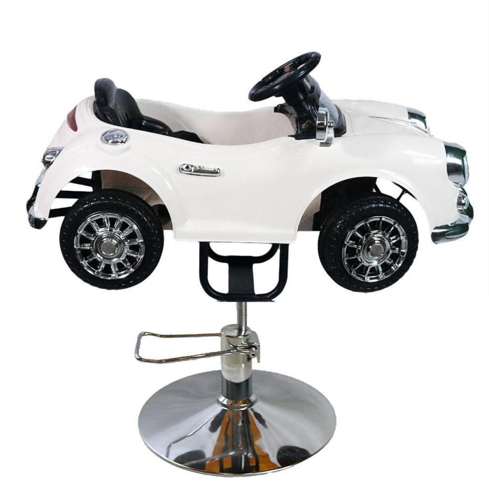 Wholesale Salon Baby Hair Cutting Hairdressing White Toy Child Car Beauty Metal Styling Hydraulic Pump Barber Chairs