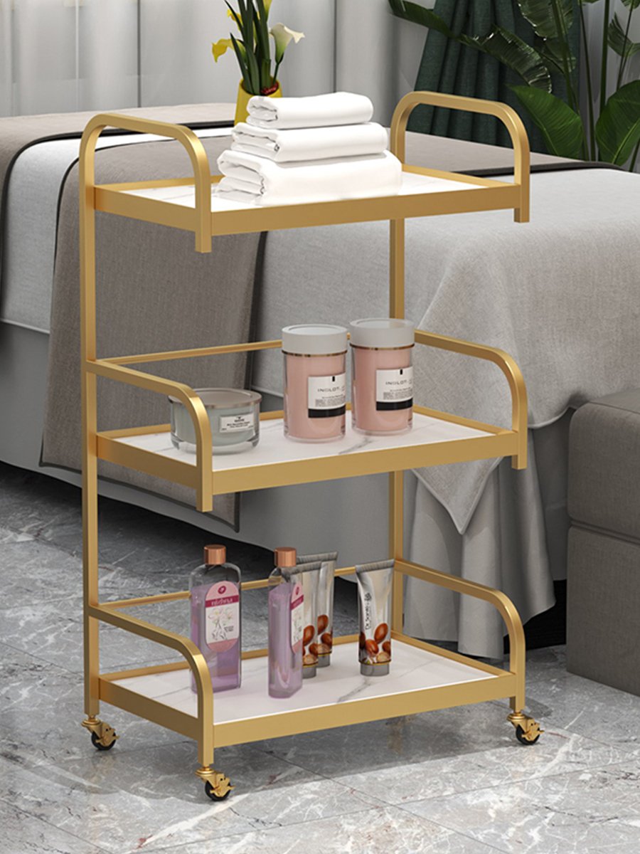 High-end beauty trolley beauty salon dedicated manicure beauty eyelashes skin care shelf foot bath for barber shop trolley