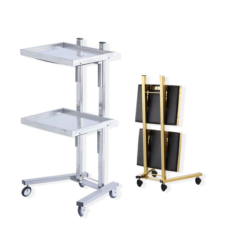 Bset Quality Ultrasound Machine Case chariot de salon Cart Beauty Trolley White Metal Style Packing Furniture