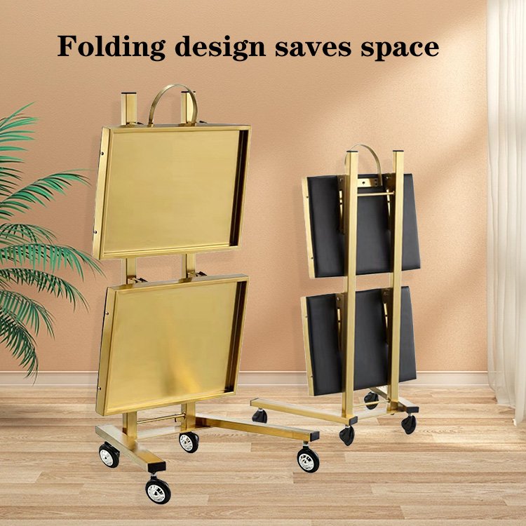Bset Quality Ultrasound Machine Case chariot de salon Cart Beauty Trolley White Metal Style Packing Furniture