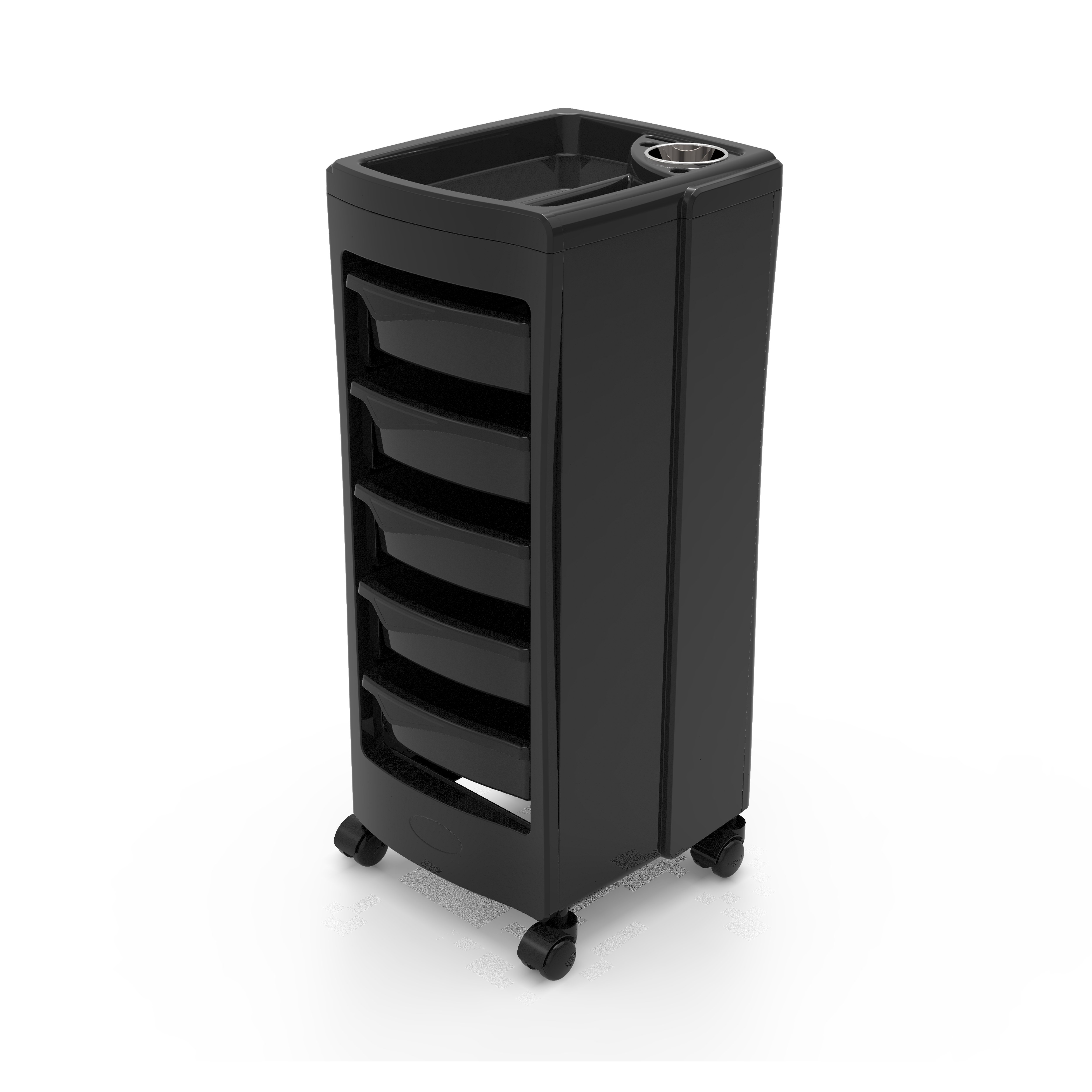 barber tools and equipment Black Professional Hair Salon Trolley beauty trolly