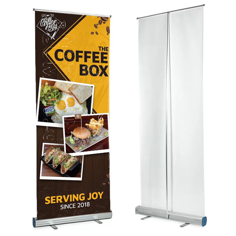 Customization 80x200 Aluminium Roll-up Banner Stand Wind Resistance for Display Advertising Exhibitions with Customizable Logo