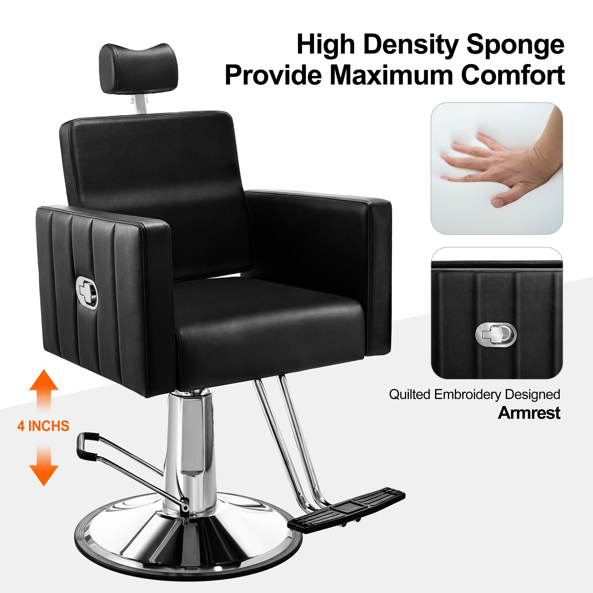 High Quality Good Price Adjustable Height Comfortable Seating Barber Styling Cheap Salon Chair