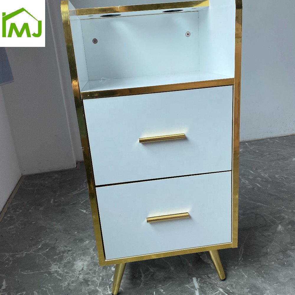 Factory salon Barber Shop Tool Cabinet double drawer beauty storage cabinets