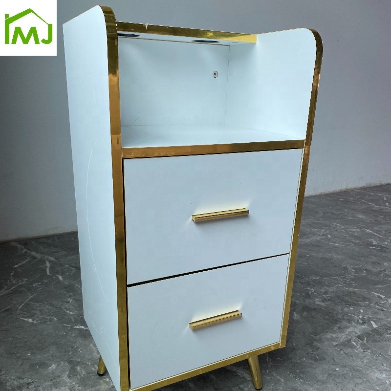 Factory salon Barber Shop Tool Cabinet double drawer beauty storage cabinets