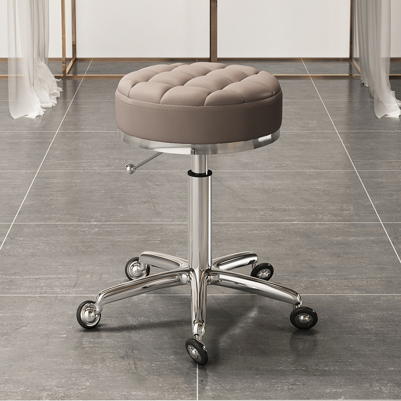 High quality pu leather round barber stools chair with wheels