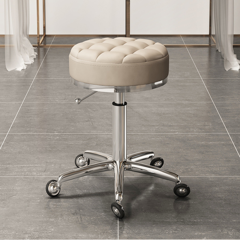 High quality pu leather round barber stools chair with wheels