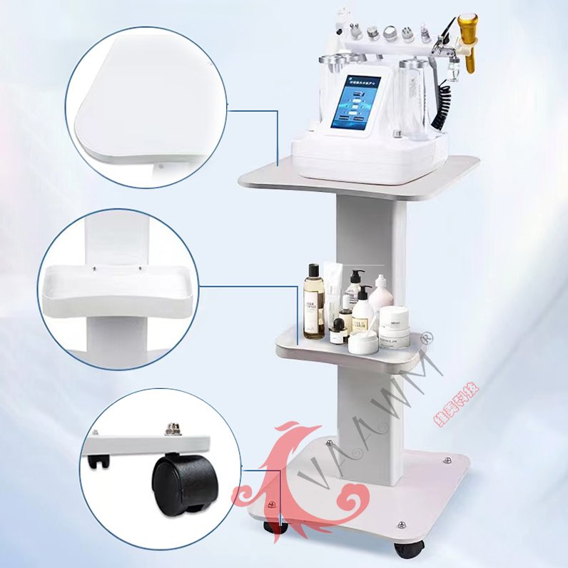2023 Hot Sale Iron Trolley Stand For Cavitation Rf Beauty Slim Machine Salon Furniture Beauty Rolling Trolley Cart