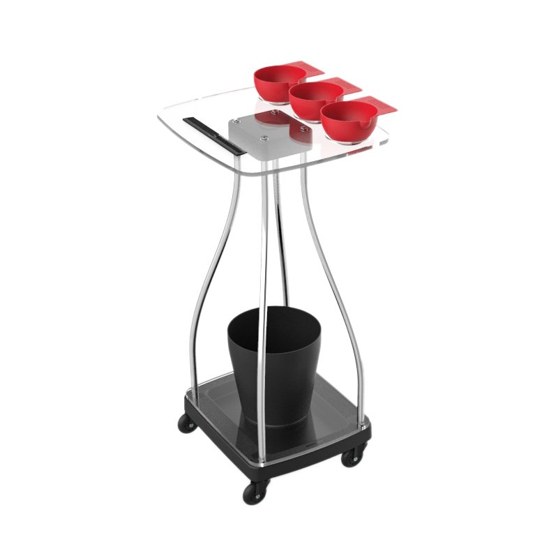 Beauty Acrylic plastic trolley cart salon rolling trolley cart hair salon trolley cart beauty salon High quality
