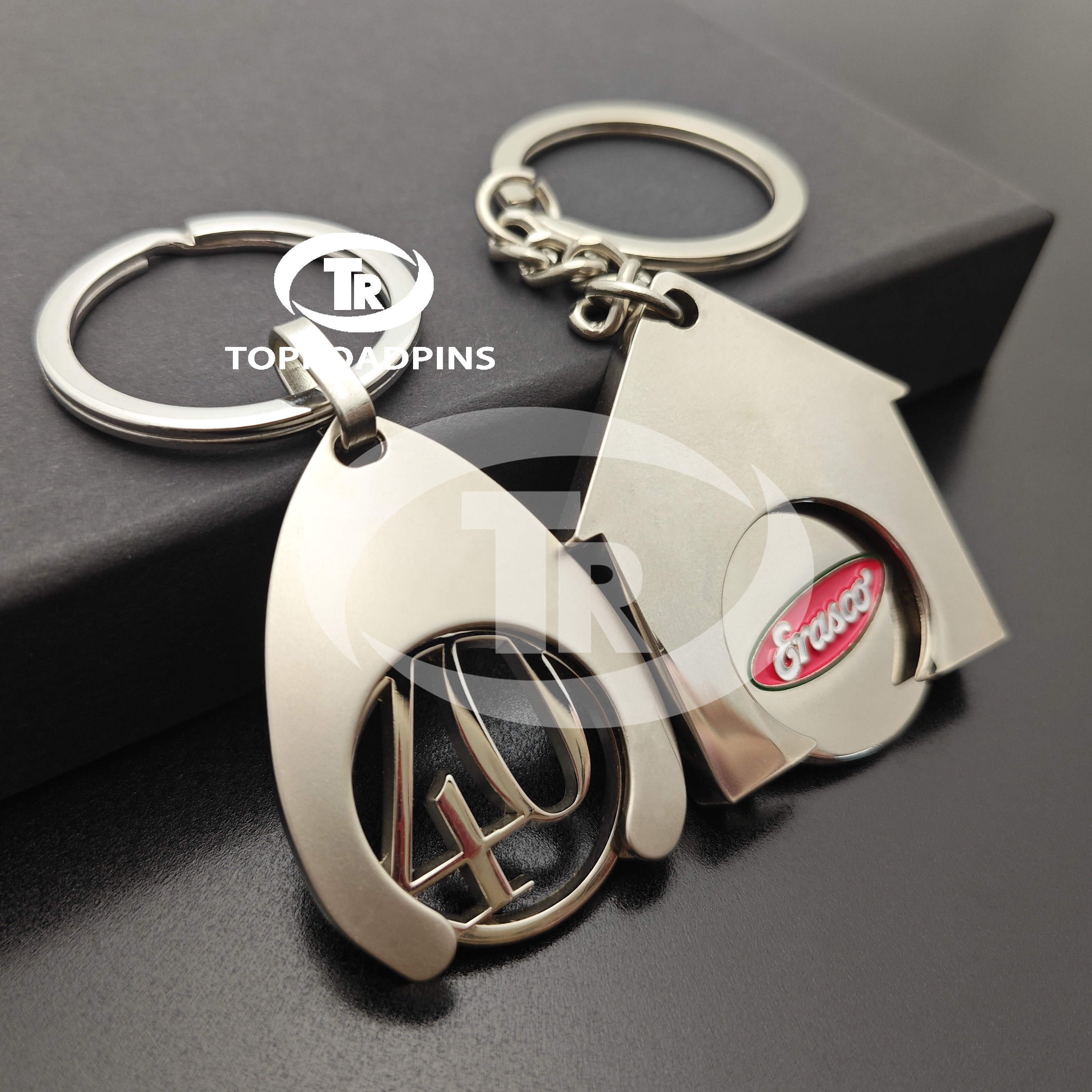 Low Moq High Quality Personalized Design Logo Trolley Token Foldable Shopping Cart Trolley