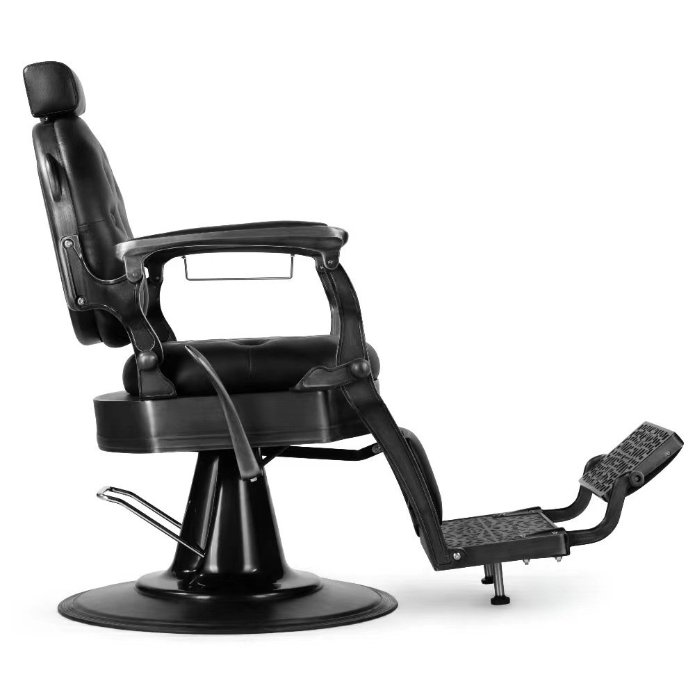 High Beauty Barbershop Metal Barber Chair Leather Hairdressing Barber Chair