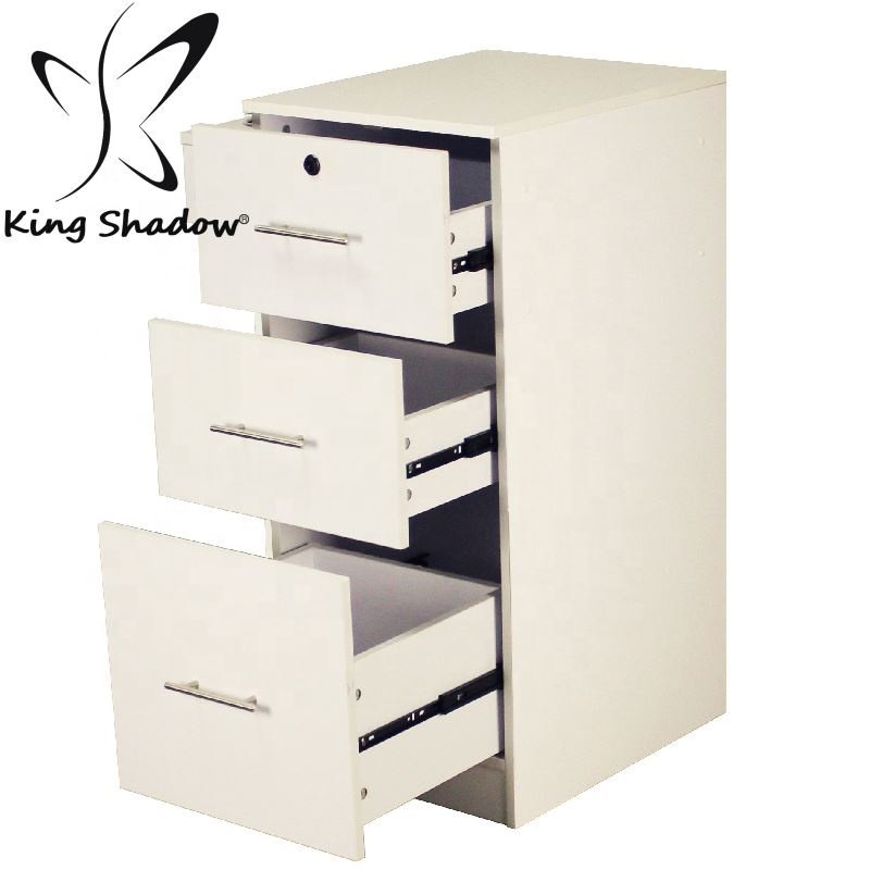 Kingshadow Barber Nail Equipment Salon Trolley Cart Tool Trolley Storage Cabinet