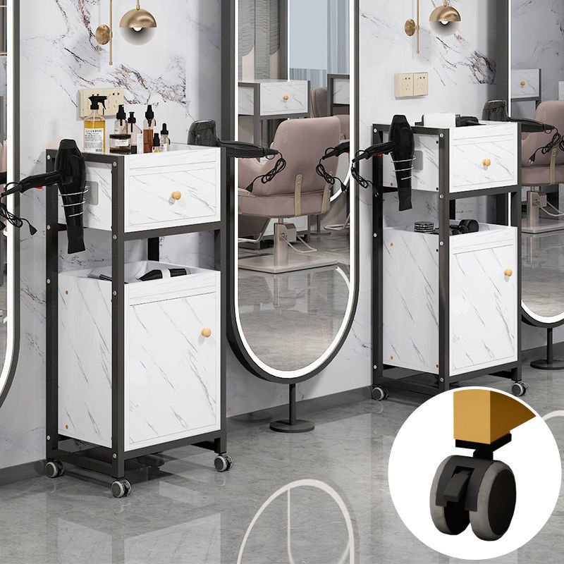 Popular beauty salon cabinet professional furniture wholesale rolling modern hairdressing hair barber cart salon
