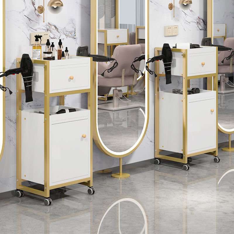 Popular beauty salon cabinet professional furniture wholesale rolling modern hairdressing hair barber cart salon