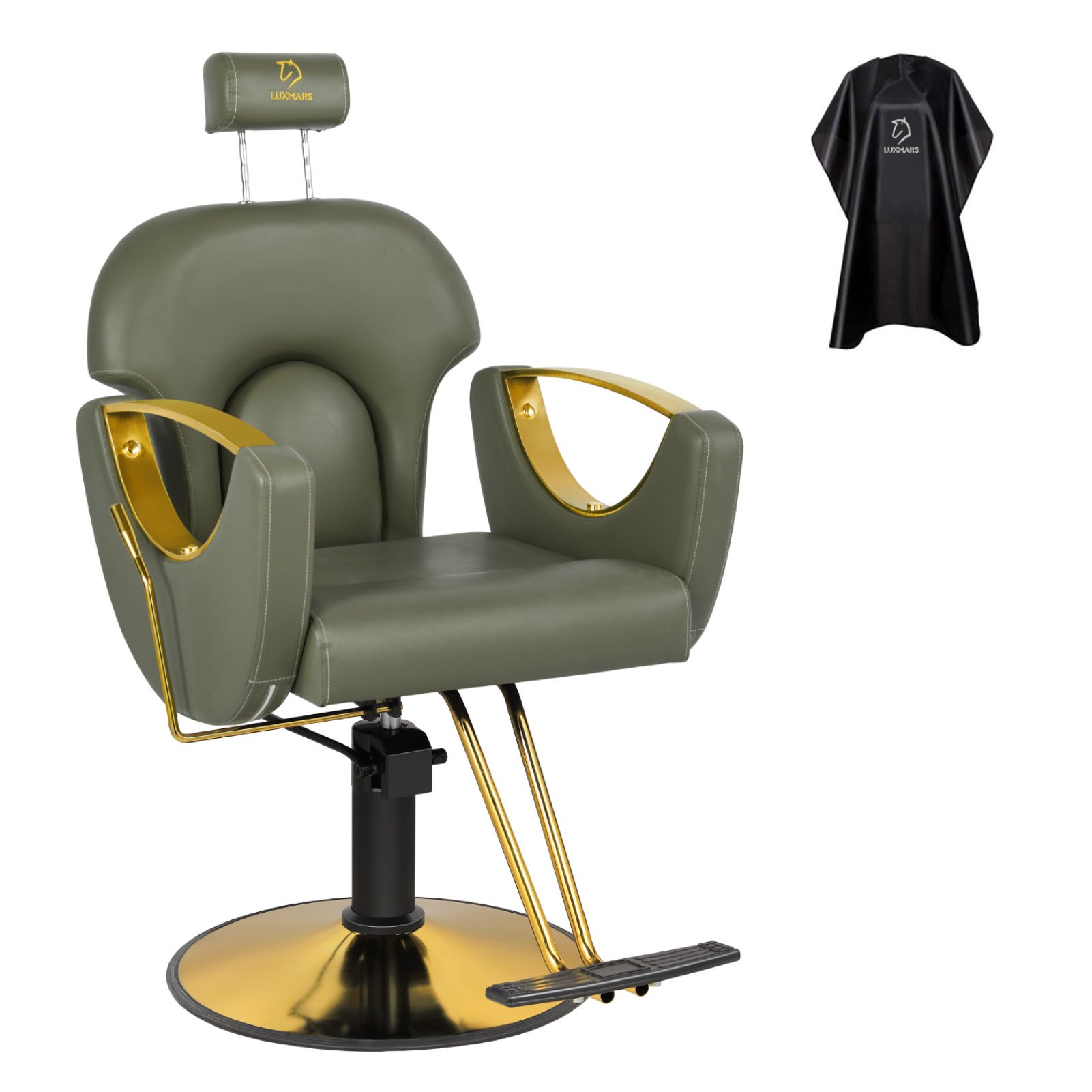 Space-Saving Modern Salon Barber Chair For Hair Styling