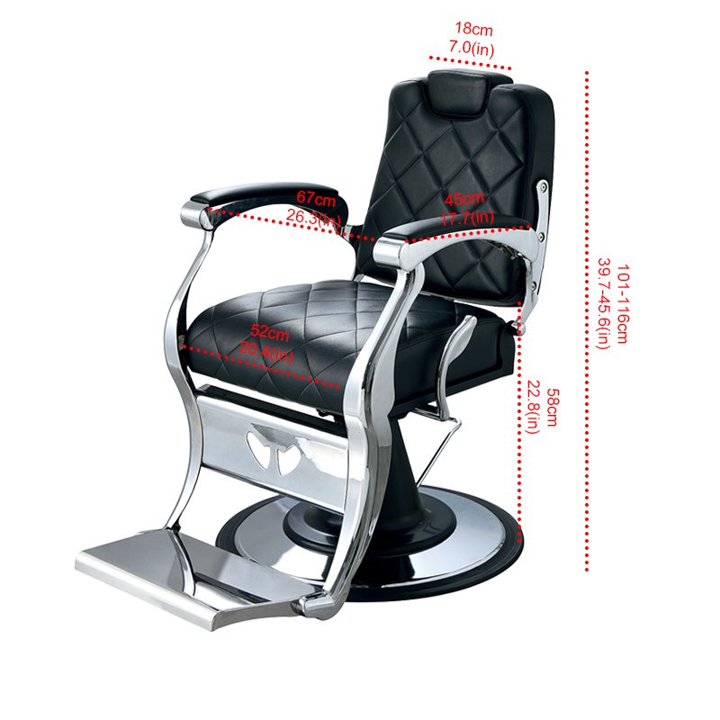 JINCHENG Factory Barber Chair Manufacturer Luxury Salon Mobile Hairdressing Chair Barbershop Chair for Men Salon Furniture 1 Set