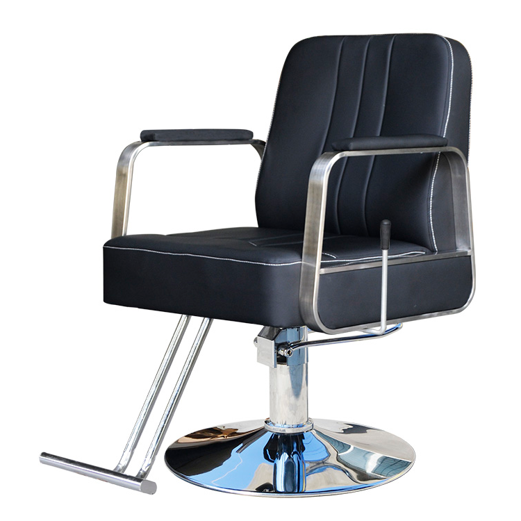 Modern Commercial Hair Salon Furniture Styling Chair for Barbershop-Factory Cheap Price Synthetic Leather Barber Chair