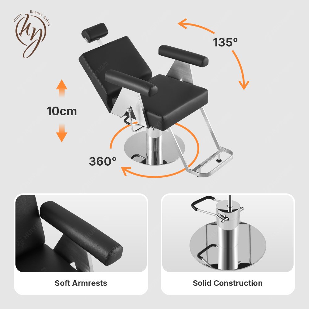 New Design Beauty Salon Furniture Styling Reclining Barber Chair for Sale LC334