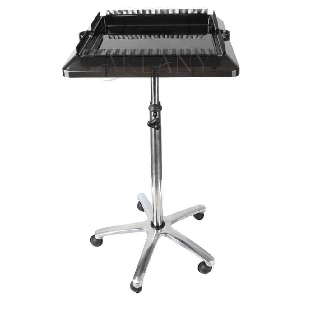 Premium Hair Extension Trolley Rolling Salon Tray Cart Barber Trolley Beauty Hair Salon Trolley for Hair Extension Tool Tray