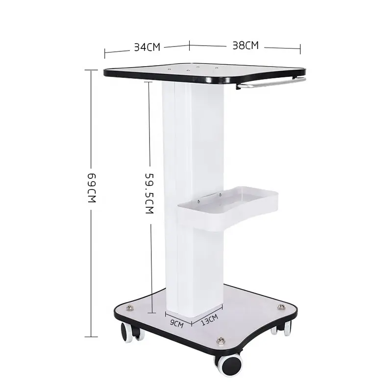 Big Promotion Acrylic Salon trolley Weight Loss Slimming Machine Trolley beauty salon stand Esthetician trolley carts