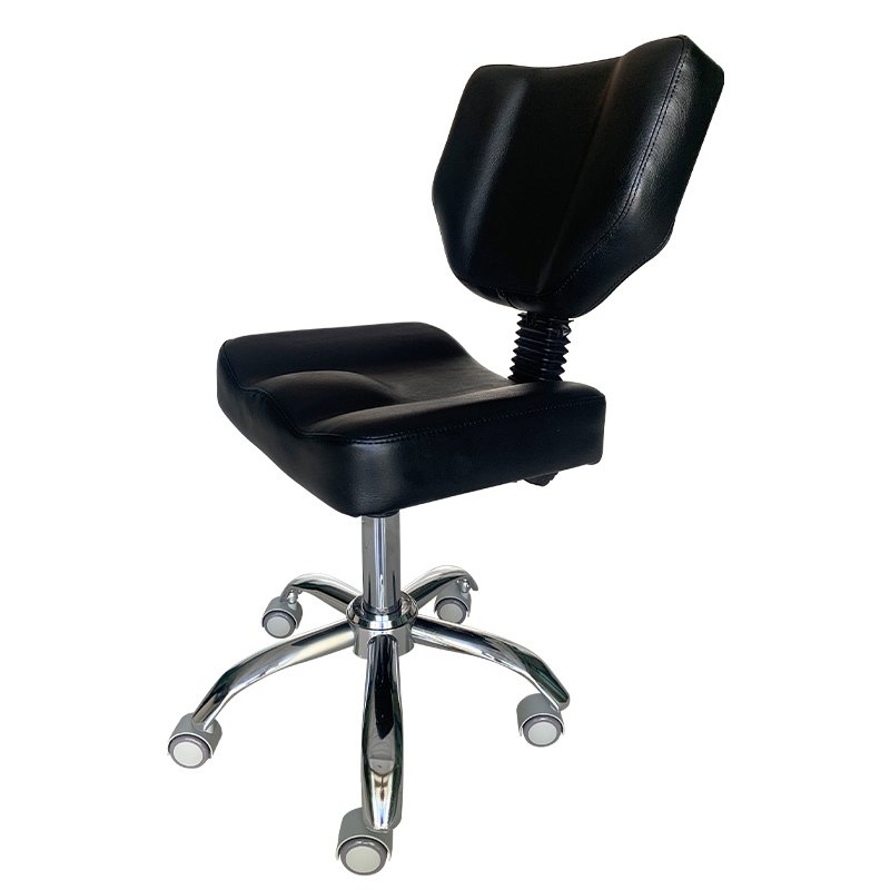 Nail Salon Pedicure Stool BLACK Pedicure Chair Short Adjustable Comfort Pneumatic Pump Salon Furniture & Equipment